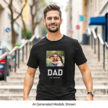 Vater Gegründet Foto Moderne Typografie Schwarz