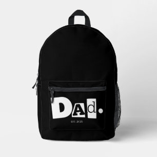 Vater Gegründet Modern Fett Benutzerdefiniertes Ja Bedruckter Rucksack