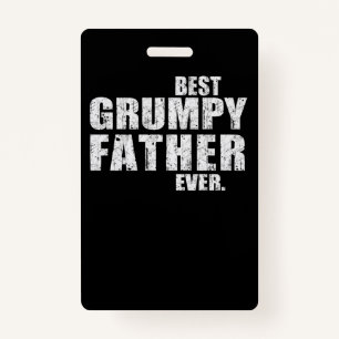 Vater-Geschenk Beste Grumpy Vater-Geschenk-Idee Ausweis