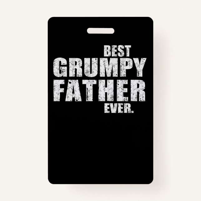 Vater-Geschenk| Beste Grumpy Vater-Geschenk-Idee Ausweis (Vorderseite)