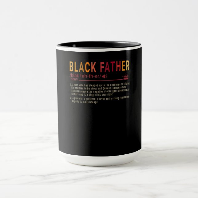 Vater-Geschenk | Definition Vater Black Father Gif Tasse (Zentrum)
