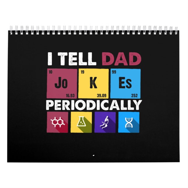 Vater-Geschenk| Ich erzähle Vater Witze regelmäßig Kalender (Titelbild)
