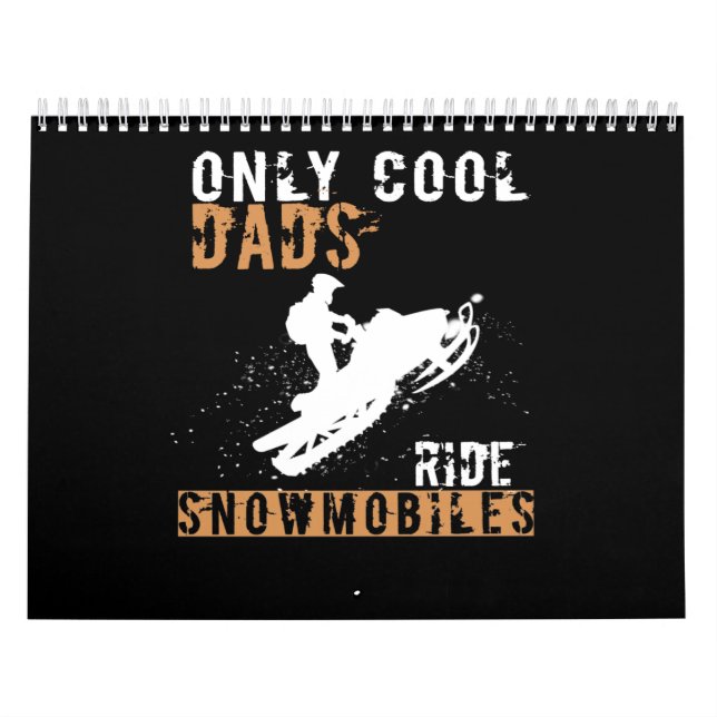 Vater-Geschenk| Nur Coolen Väter Schneemobile Kalender (Titelbild)