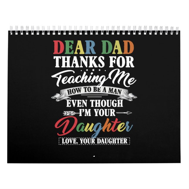 Vater-Geschenk |Sehr geehrter Vater danke, dass er Kalender (Titelbild)