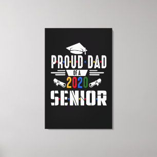Vater-Geschenk stolzer Vater einer 2020 - Erinner Leinwanddruck