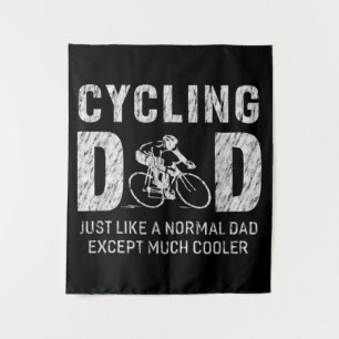 Vater-Geschenke für Vater Radfahren Coolen Vater Wandteppich