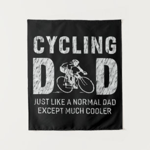 Vater-Geschenke für Vater Radfahren Coolen Vater Wandteppich