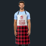 Vater Gift Grill Master GRILLEN Kariert Personalis Schürze<br><div class="desc">Vater Gift Grill Master GRILLEN Kariert Personalisiert</div>