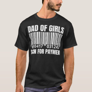 Vater Girls Scan for Payment Funny Pater Papa G T-Shirt