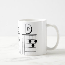 VATER-Gitarrenakkorde Kaffeetasse
