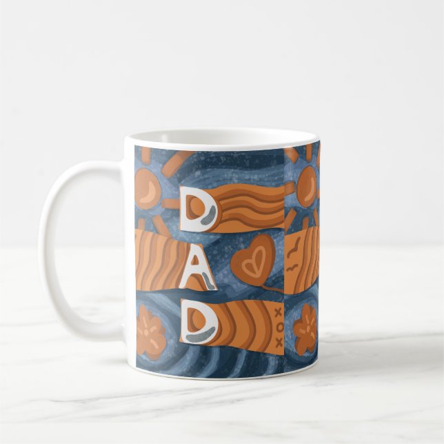 Vater - Glücklicher Tag des Vaters Kaffeetasse (Links)