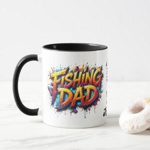 Vater Goldfarbener Graffiti-Zitat Tasse