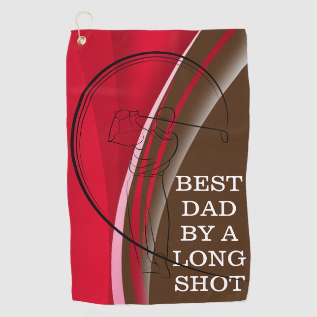 Vater Golf Game einfach besser Got mit diesem Hand Golfhandtuch (Vorderseite)