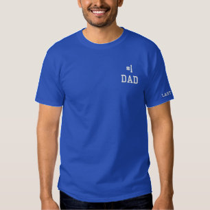 Vater-Golf-Shirt Nr. 1 Besticktes T-Shirt