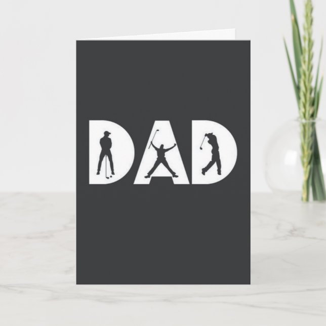 Vater-Golfkarten für ihn Vater Golfer von Tochter Karte (Vorderseite)