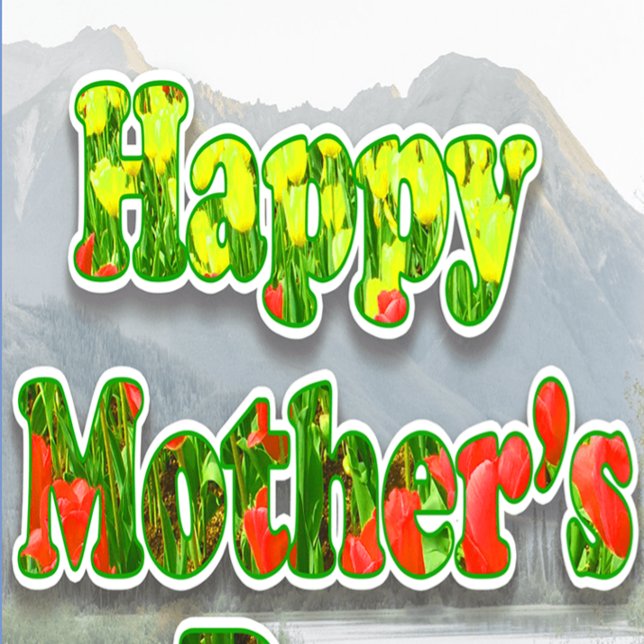 Vater Gone Fishing Tabletop Plaque mit Easel Fotoplatte (Happy Mother's Day)