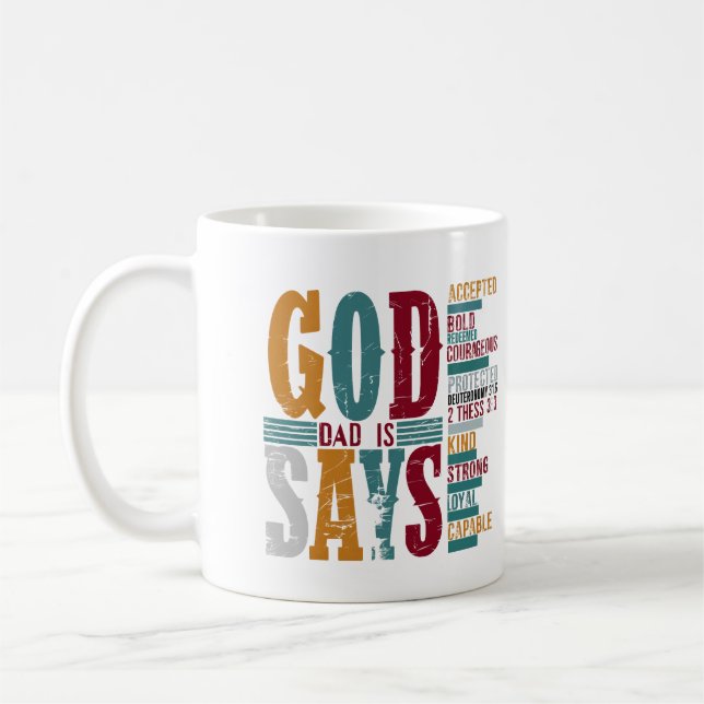 Väter Gott Vater sagt Kaffeetasse (Links)