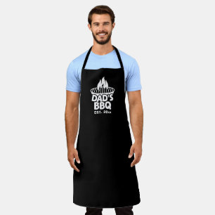 Vater GRILLEN Grill-Logo Schwarz Schürze