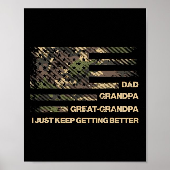 Vater Großer Großer Großer Großer Camouflage Fahne Poster (Vorne)