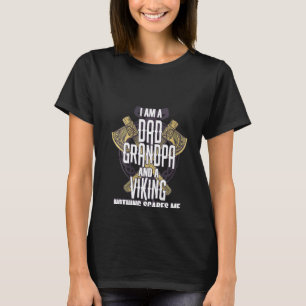 Vater Großvater Viking Krieger Norse Mythologie T-Shirt