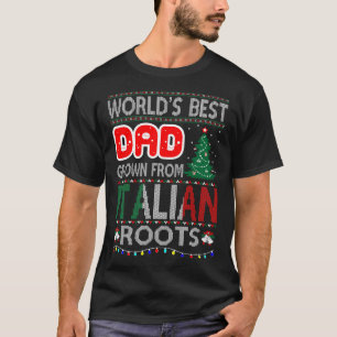 Vater Grown Italian Roots Weihnachts Ugly Sweater T-Shirt