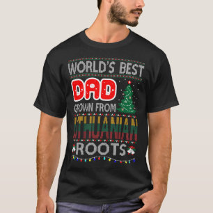 Vater Grown litauische Roots Weihnachtssüßer T-Shirt