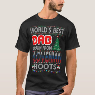 Vater Grown Slovenian Roots Weihnachten Ugly Sweat T-Shirt