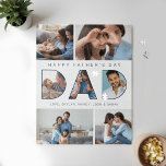 Vater Happy Vatertag FotoCollage<br><div class="desc">Feiern Sie den Tag des Vaters mit unserem schönen personalisierten Foto-Puzzle. Das Design verfügt über ein mehrfaches Foto-Layout, um eigene Fotos hinzuzufügen. In der Mitte des Puzzles heißt es "Happy Vatertag Vater". Fügen Sie Ihre Fotos in das Wort "Papa". Machen Sie mit diesem lustigen Puzzle aus der Familie eine besondere...</div>