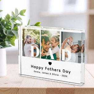 Vater Happy Vathers Day Picture Collage Fotoblock