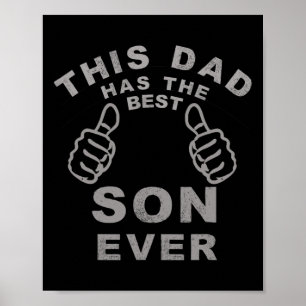 Vater hat das beste Son-je-Vatertag Geschenk von s Poster