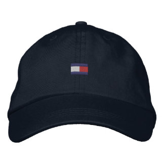 Vater Hat rot, weiß und blau Bestickte Kappe
