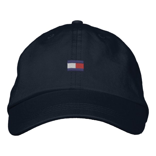Vater Hat rot, weiß und blau Bestickte Kappe (Vorderseite)