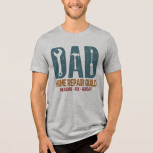 Vater-Heimwerker-Gilde Messen Reparieren Wiederhol Tri-Blend Shirt