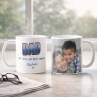 Vater Held Best Friend Foto-Tasse