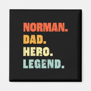 Vater Held Legende Personalisierter Benutzername V Magnet