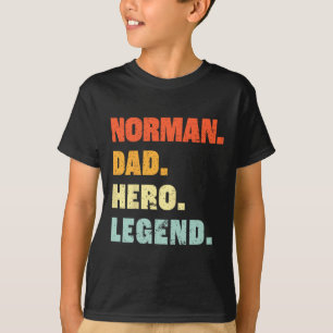 Vater Held Legende Personalisierter Benutzername V T-Shirt