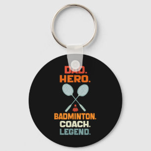 Vater Hero Badminton Coach Legend Vathers Day Badm Schlüsselanhänger
