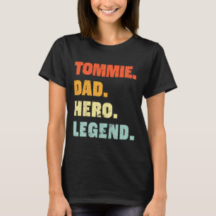Vater Hero Legend Personalisiert Individuelle Name T-Shirt