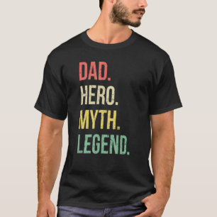 Vater Hero Pater Legendary Daddy Vater Joke T-Shirt