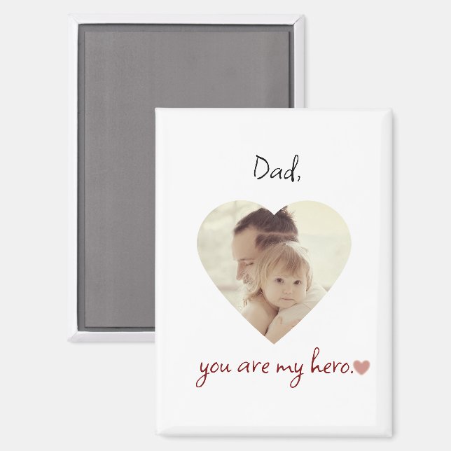 Vater Hero Personalisiert Magnet zum Vatertag (Vorderseite/Rückseite)