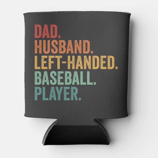 Vater Husband Baseball Verlassen Handlegende Dosenkühler (Vorderseite)