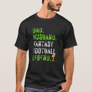 Vater Husband Fantasy Football Legend Trophy Niedl T-Shirt