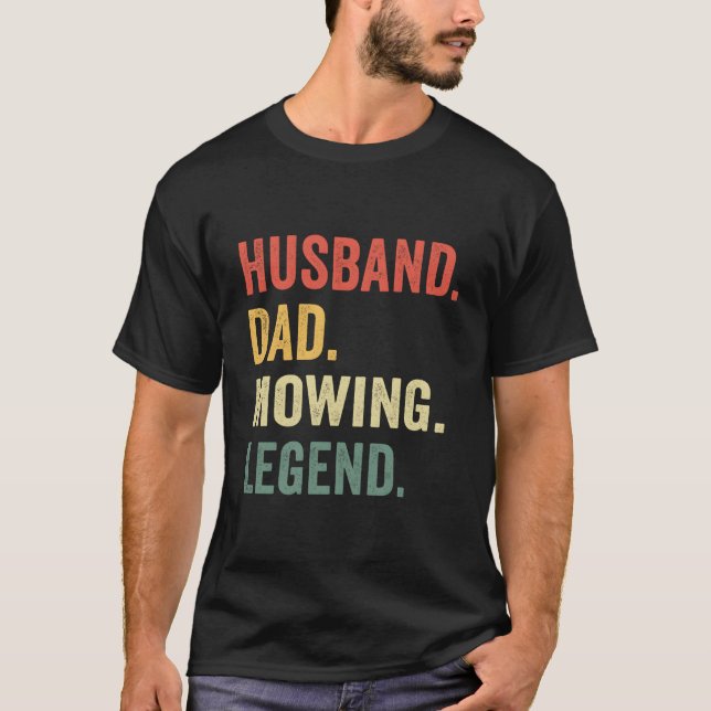 Vater Husband Mähen Legend Gardener Vater Rasenmäh T-Shirt (Vorderseite)
