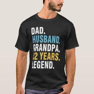 Vater Husband Opa 52 Jahre Altes Glück Geburtstag T-Shirt