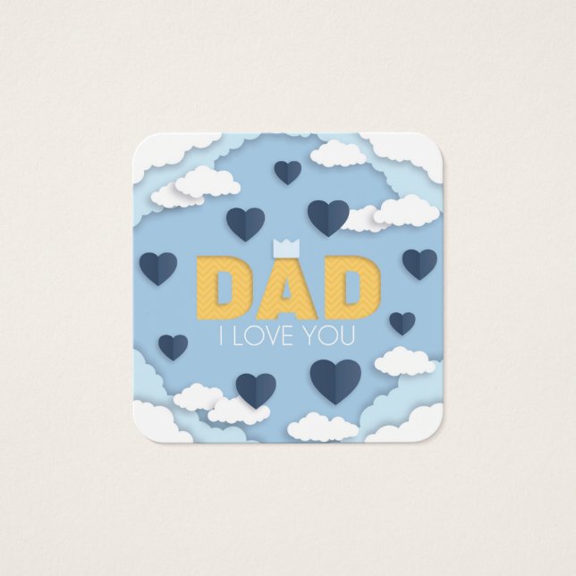 Vater I Liebe dich, Vatertagskarte (Vorderseite)
