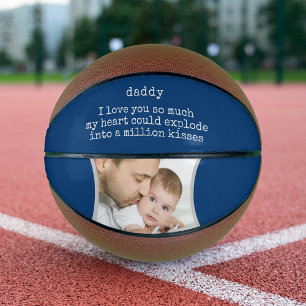 Vater I Liebe Sie Gedicht - Geeignetes Foto dekora Basketball