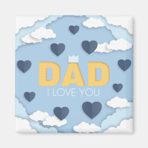Vater I Liebe Sie, Vatertagsgeschenk Magnet