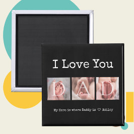 Vater I Liebe You Baby Foto Magnet