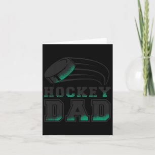 Vater Ice Hockey Puck Funny Vathers Day Grafik Karte