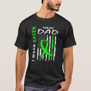 Vater ich trage Grün für meinen Vater Nierenerkr T-Shirt